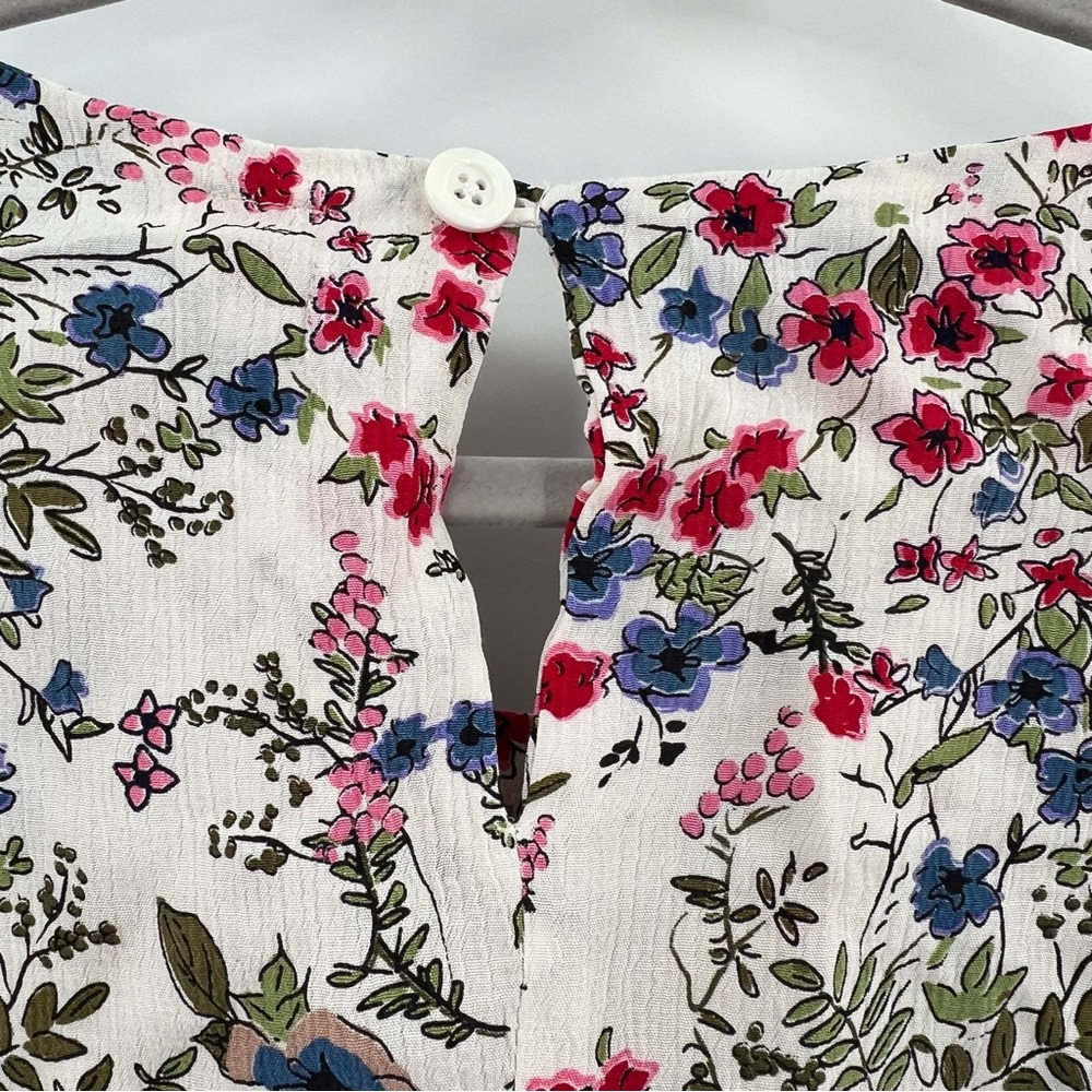 Sokie Collective NWT Peek-a-Boo Dress in White Floral size XL - Picture 6 of 12
